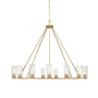 Z-Lite Titus 15 Light 63" Wide Candle Style Chandelier Modern Gold