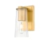 Z-Lite Titus 10" Tall Bathroom Sconce Modern Gold