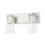Z-Lite Titus 2 Light 16" Wide Vanity Light Brushed Nickel