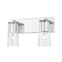 Z-Lite Titus 2 Light 16" Wide Vanity Light Chrome