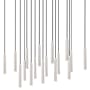 Z-Lite Forest 42" Wide Linear Chandelier Brushed Nickel
