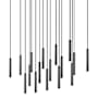 Z-Lite Forest 42" Wide Linear Chandelier Matte Black