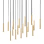 Z-Lite Forest 42" Wide Linear Chandelier Modern Gold