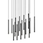 Z-Lite Forest 42" Wide Linear Chandelier Matte Black