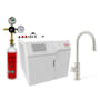 Zip Water HydroTap Arc Plus Boiling, Chilled, and Sparkling Water Dispenser Kit - Includes 120 V Command Center with CO2 Regulator and Two 1.5 lb. CO2 Cylinders Brushed Nickel