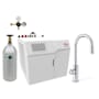 Zip Water HydroTap Arc Plus Boiling, Chilled, and Sparkling Water Dispenser Kit - Includes 120V Command Center, CO2 Regulator and 5lb CO2 Cylinder Chrome