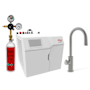 Zip Water HydroTap Arc Plus Boiling, Chilled, and Sparkling Water Dispenser Kit - Includes 120 V Command Center with CO2 Regulator and Two 1.5 lb. CO2 Cylinders Gunmetal