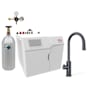 Zip Water HydroTap Arc Plus Boiling, Chilled, and Sparkling Water Dispenser Kit - Includes 120V Command Center, CO2 Regulator and 5lb CO2 Cylinder Matte Black