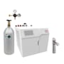Zip Water HydroTap Classic 1.8 GPM Boiling, Chilled, and Sparkling Water Dispenser Kit - Includes 120V Command Center, One (1) 5lb CO2 Cylinder, and CO2 Regulator Brushed Chrome