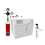 Zip Water HydroTap Elite Plus 1.8 GPM Boiling, Chilled, and Sparkling Water Dispenser Kit - Includes 120V Command Center with Two CO2 Cylinders and Regulator Brushed Nickel