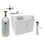 Zip Water HydroTap Elite Plus 1.8 GPM Boiling, Chilled, and Sparkling Water Dispenser Kit - Includes 120V Command Center, One (1) 5lb CO2 Cylinder, and CO2 Regulator Brushed Chrome