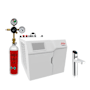 Zip Water HydroTap Elite Plus 1.8 GPM Boiling, Chilled, and Sparkling Water Dispenser Kit - Includes 120V Command Center with Two CO2 Cylinders and Regulator Chrome