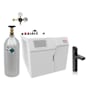 Zip Water HydroTap Elite Plus 1.8 GPM Boiling, Chilled, and Sparkling Water Dispenser Kit - Includes 120V Command Center, One (1) 5lb CO2 Cylinder, and CO2 Regulator Matte Black