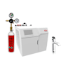 Zip Water HydroTap Wave 1.8 GPM Boiling, Chilled, and Sparkling Water Dispenser Kit - Includes 120V Command Center with CO2 Regulator and Two 1.5lb. Cylinders Chrome