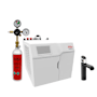 Zip Water HydroTap Wave 1.8 GPM Boiling, Chilled, and Sparkling Water Dispenser Kit - Includes 120V Command Center with CO2 Regulator and Two 1.5lb. Cylinders Matte Black