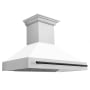 ZLINE Autograph Edition 280 - 700 CFM 48 Inch Wide Outdoor Fingerprint Resistant Wall Mounted Range Hood with 4 Speeds Fingerprint Resistant Stainless Steel / Matte White / Matte Black