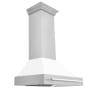 ZLINE 280 - 700 CFM 36 Inch Wide Outdoor Wall Mounted Range Hood with 430 Grade Stainless Steel and Baffle Filters Stainless Steel / Matte White