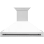 ZLINE Autograph Edition 280 - 700 CFM 48 Inch Wide Outdoor Wall Mounted Range Hood with Cosmetic Handle and LED Lights Stainless Steel / Matte White / Matte Black