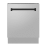 ZLINE Tallac 24 Inch Wide 15 Place Setting Built-In Top Control Dishwasher with Smart Wash Technology with Triple Filter Cleaning Stainless Steel / Matte Black