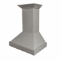 ZLINE 120 - 400 CFM 42 Inch Wide Wall Mounted Range Hood with LED Lights and Baffle Filters Wood / Gray