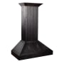 ZLINE 120 - 400 CFM 30 Inch Wide Wall Mounted Range Hood with Baffle Filters and 4 Speeds Wood / Rustic Dark