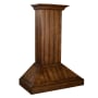 ZLINE 120 - 400 CFM 30 Inch Wide Wall Mounted Range Hood with Baffle Filters and 4 Speeds Wood / Rustic Light