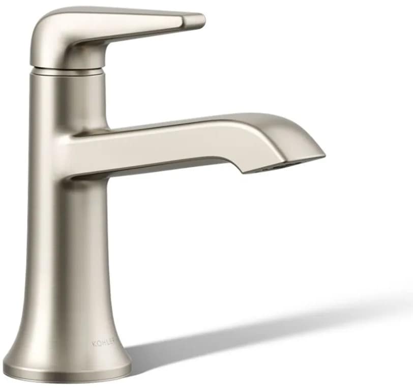 Tempered 1.2 GPM Single Hole Bathroom Faucet with Pop-Up Drain Assembly