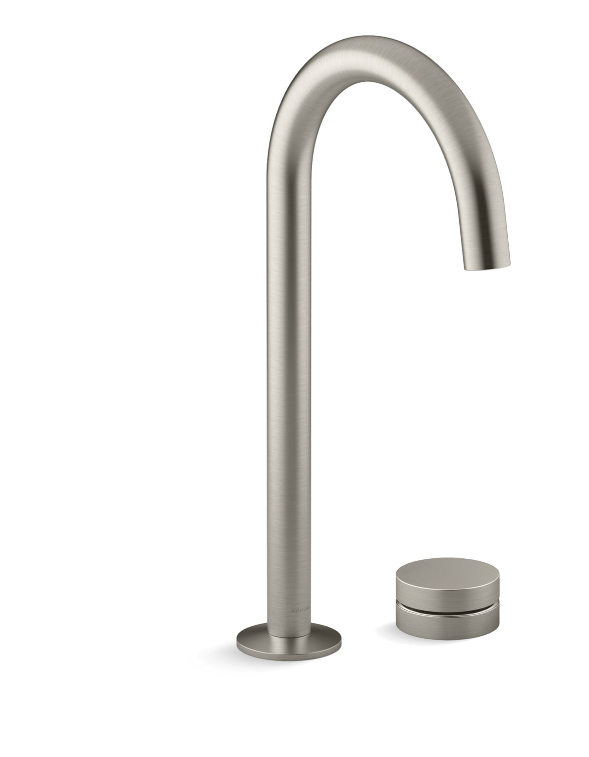 Components 1.2 GPM Widespread Vessel Bathroom Faucet with Tall Tube Spout, Rocker Handle, and Pop-Up Drain Assembly