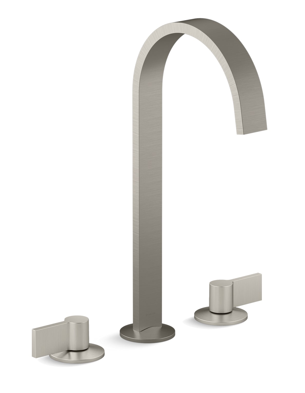 Components 1.2 GPM Widespread Ribbon Spout Vessel Bathroom Faucet with Lever Handles, UltraGlide Technology and Pop-Up Drain Assembly