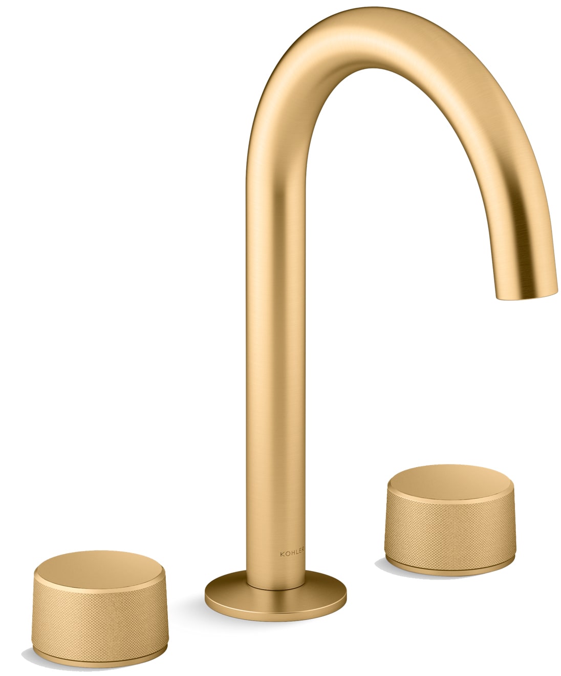 Components 1.2 GPM Widespread Tube Spout Bathroom Faucet with Oyl Handles, UltraGlide Technology and Pop-Up Drain Assembly