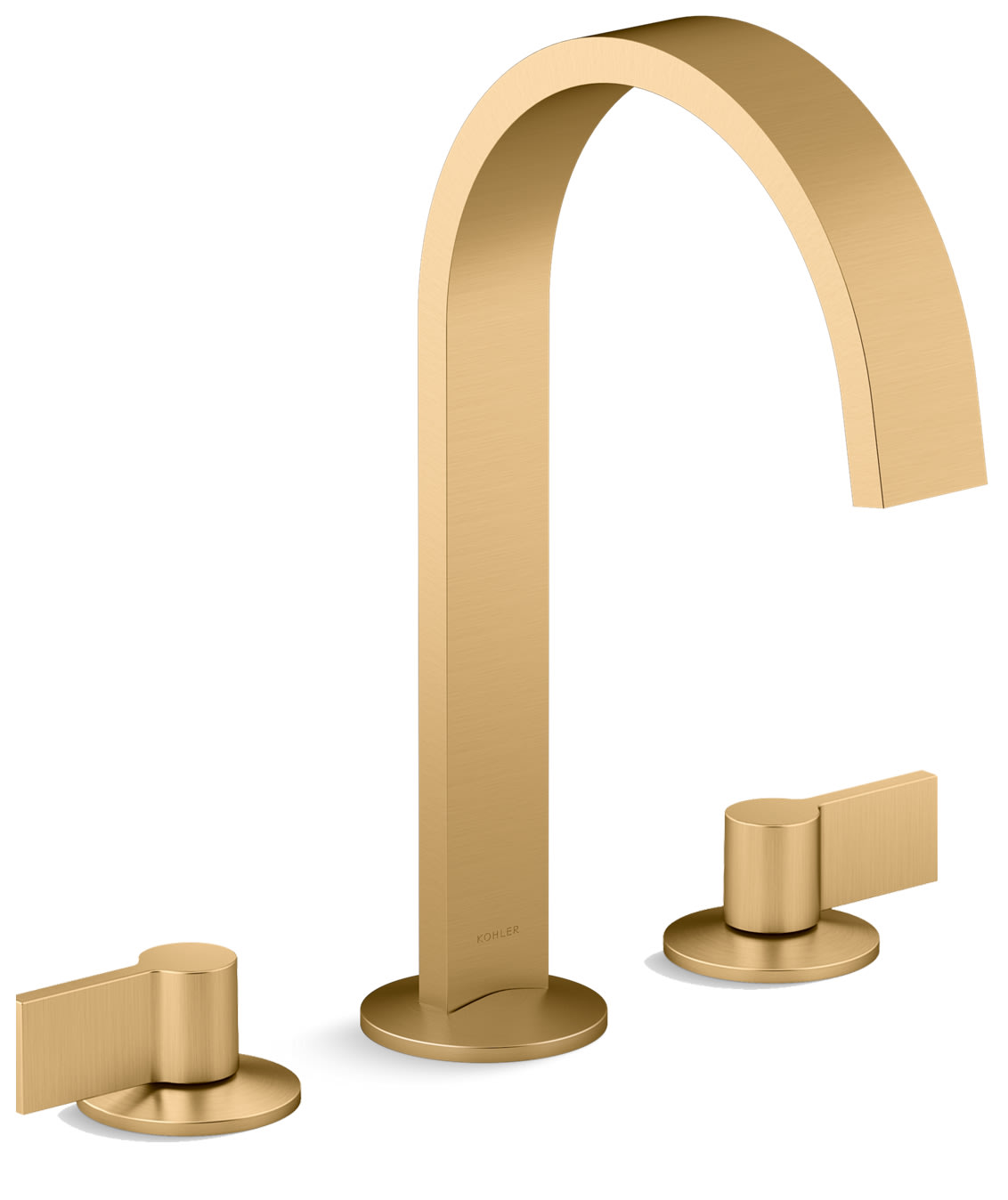 Components 1.2 GPM Widespread Ribbon Spout Bathroom Faucet with Lever Handles, UltraGlide Technology and Pop-Up Drain Assembly