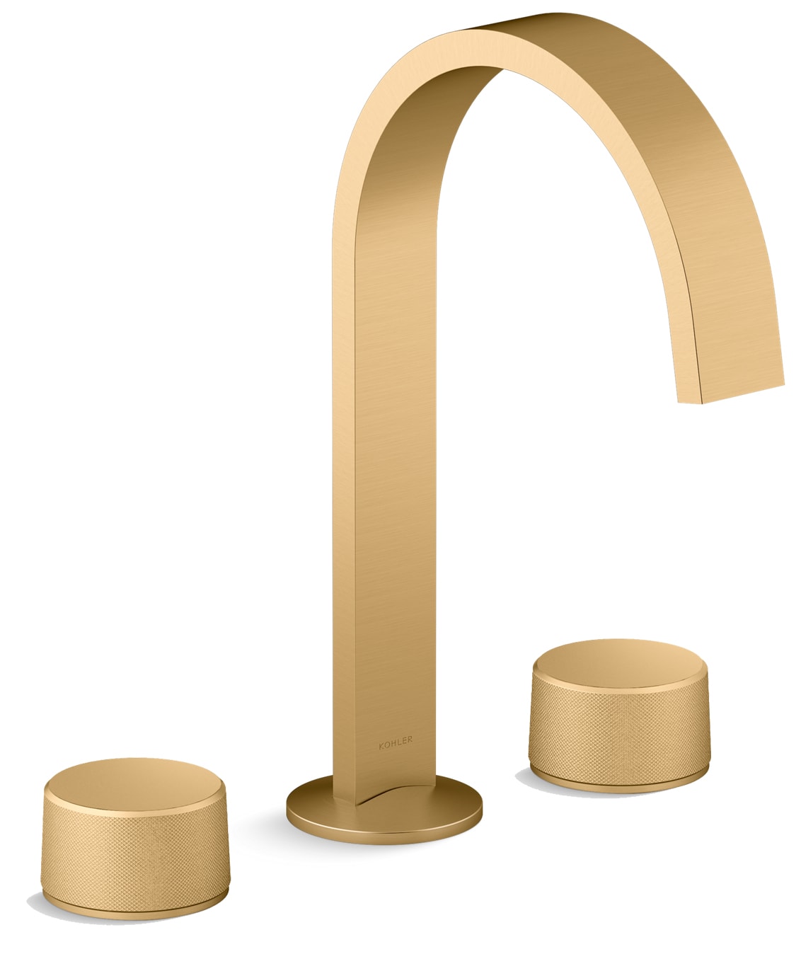 Components 1.2 GPM Widespread Ribbon Spout Bathroom Faucet with Oyl Handles, UltraGlide Technology and Pop-Up Drain Assembly