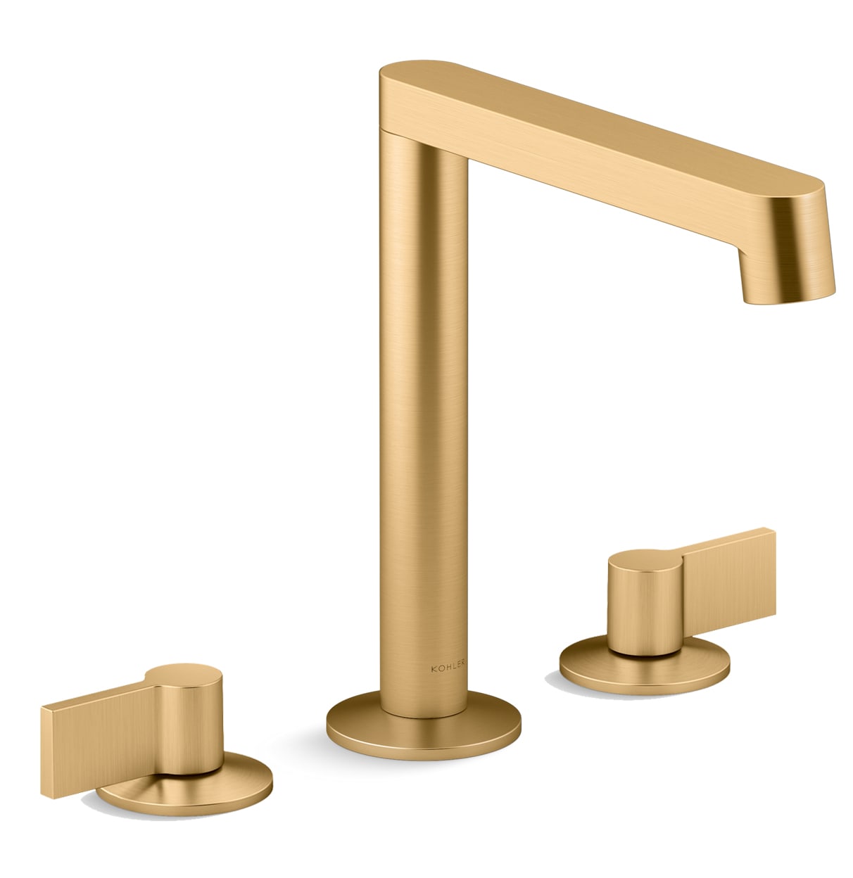 Components 1.2 GPM Widespread Row Spout Bathroom Faucet with Lever Handles, UltraGlide Technology and Pop-Up Drain Assembly