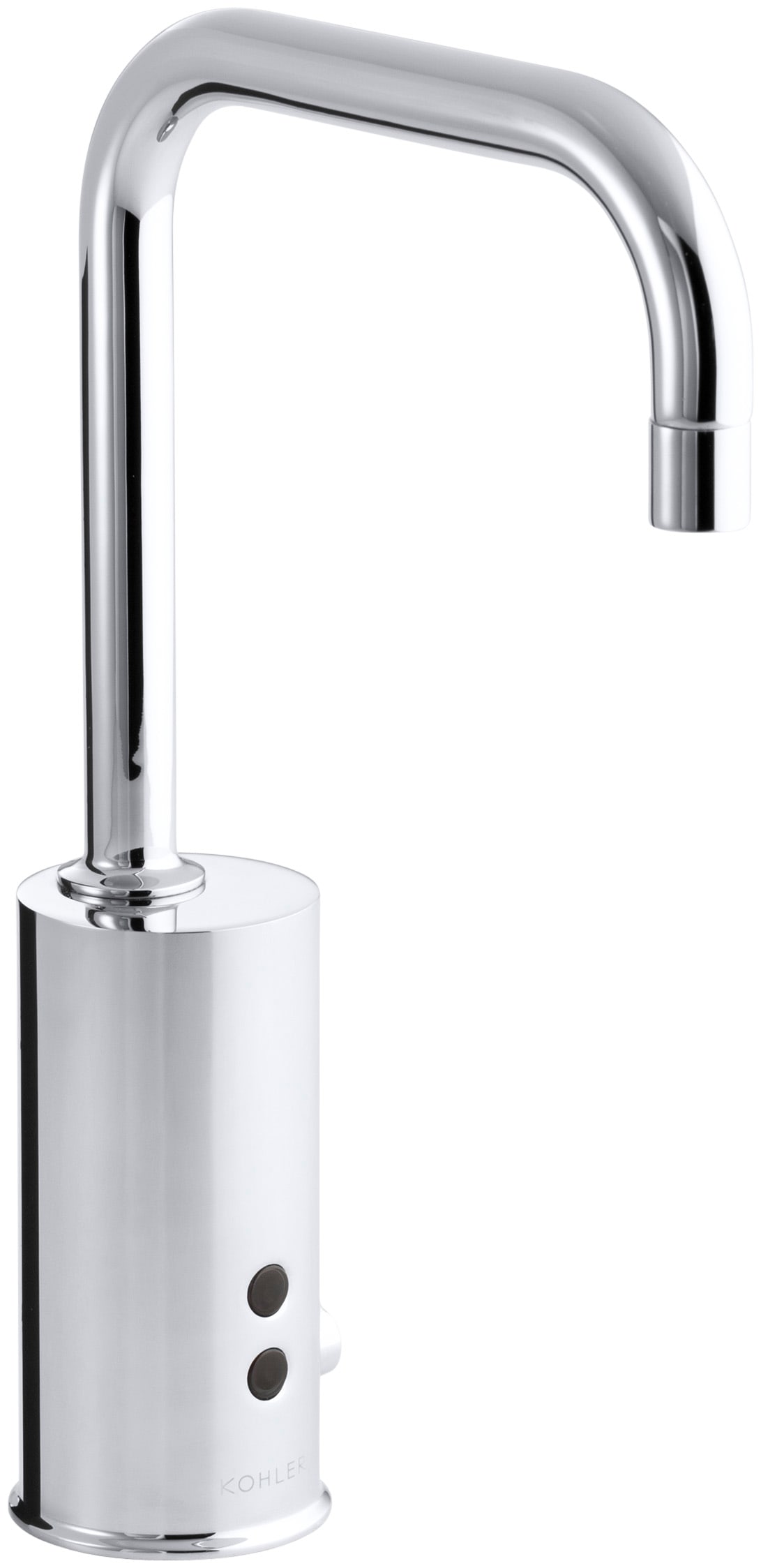 Gooseneck Single-Hole Touchless DC-Powered Commercial Faucet with Insight Technology and Temperature Mixer