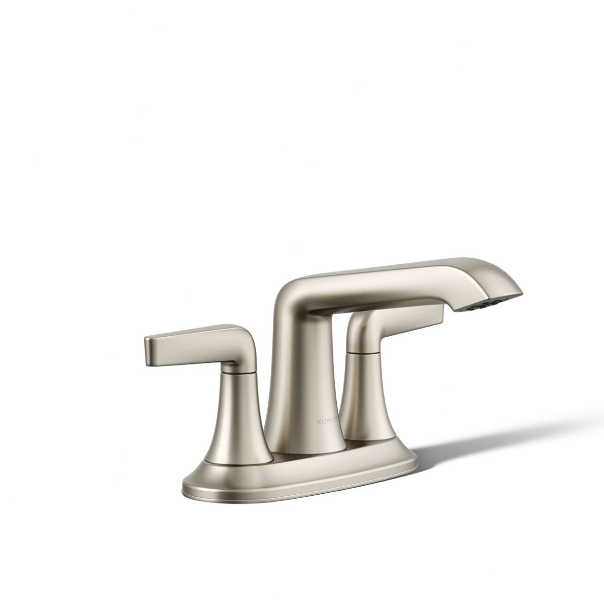 Tempered 1.2 GPM Centerset Bathroom Faucet with Pop-Up Drain Assembly