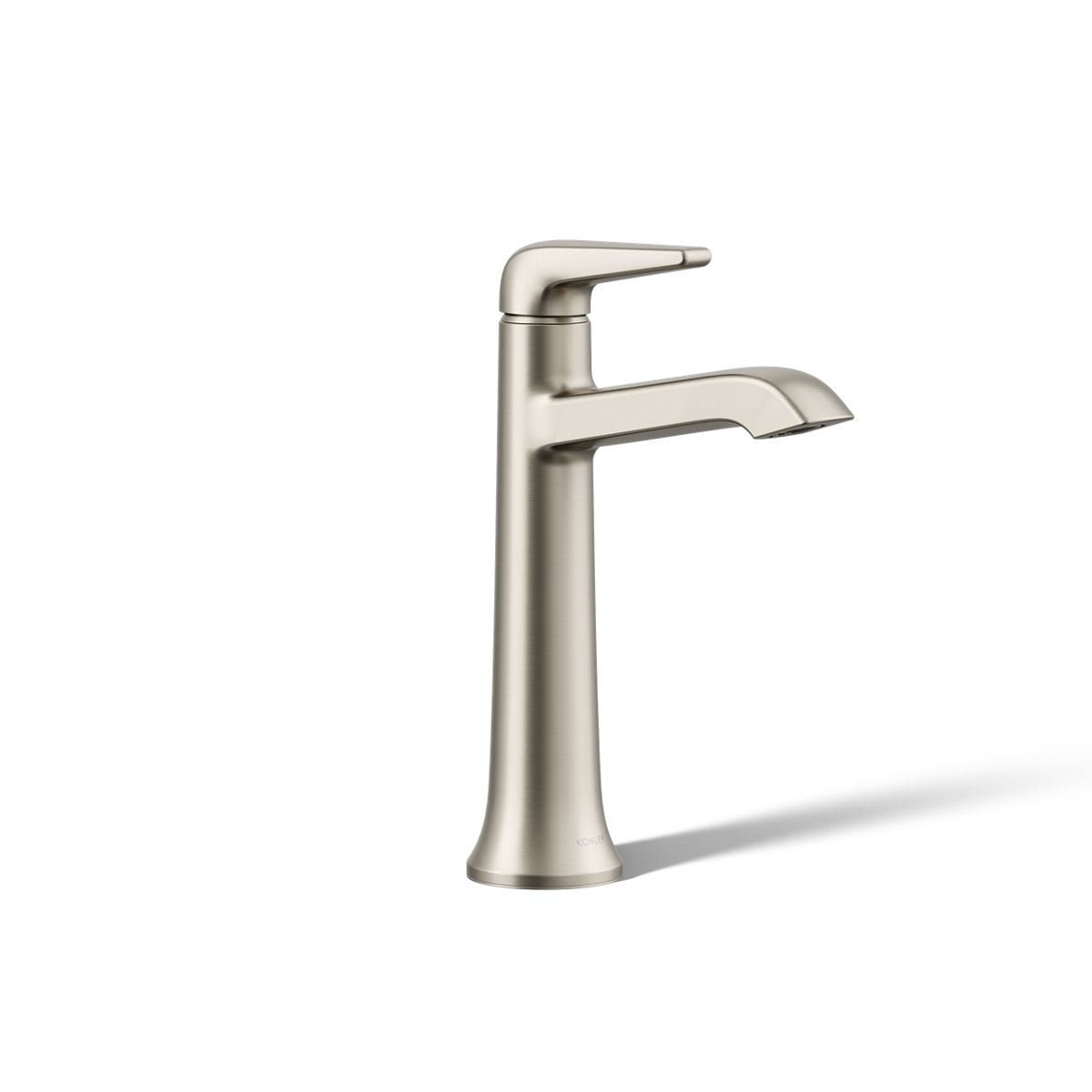 Tempered 1.2 GPM Single Hole Vessel Bathroom Faucet with Pop-Up Drain Assembly