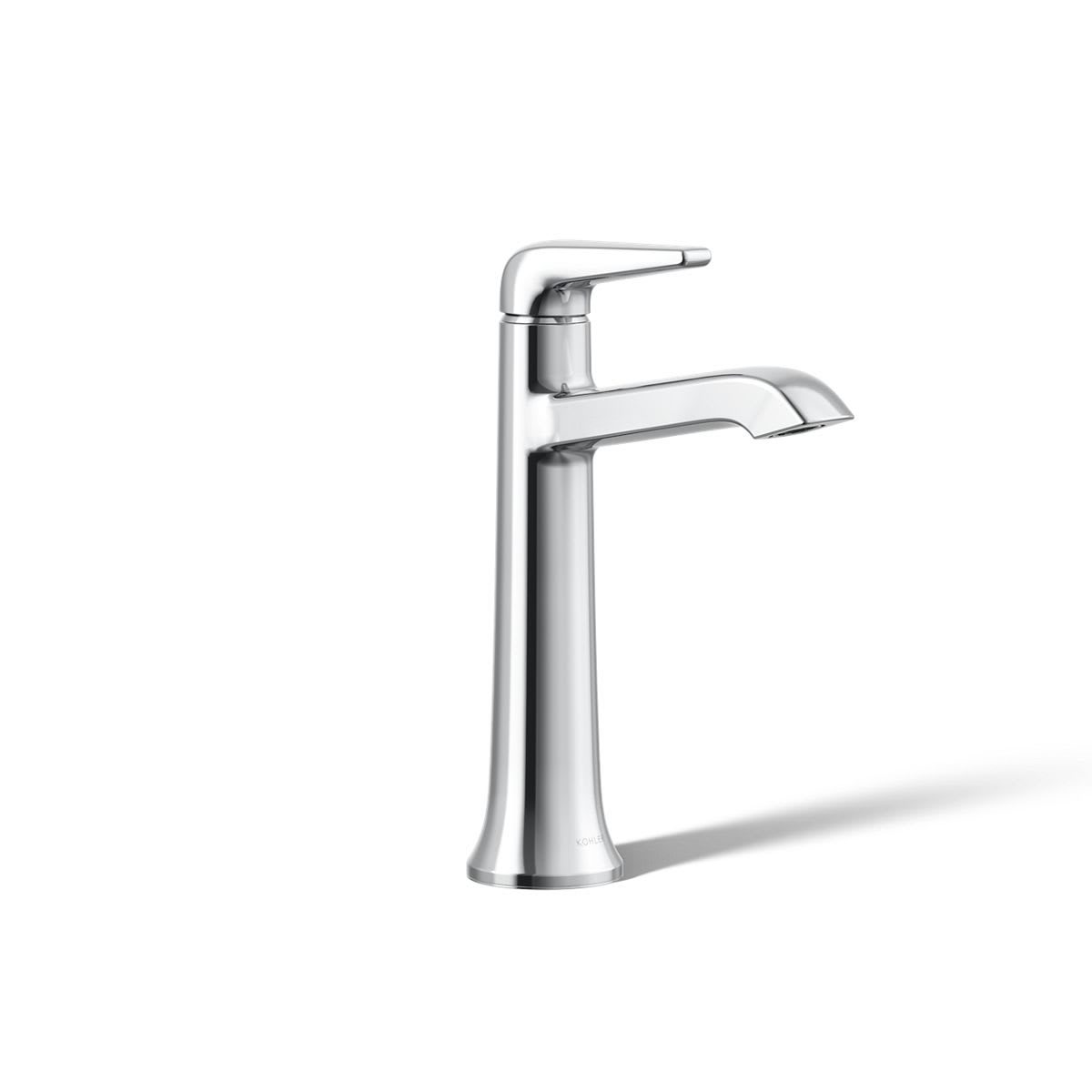 Tempered 1.2 GPM Single Hole Vessel Bathroom Faucet with Pop-Up Drain Assembly