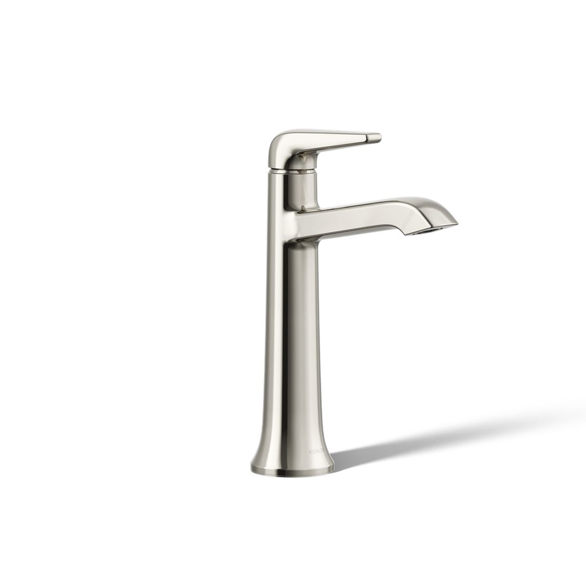 Tempered 1.2 GPM Single Hole Vessel Bathroom Faucet with Pop-Up Drain Assembly
