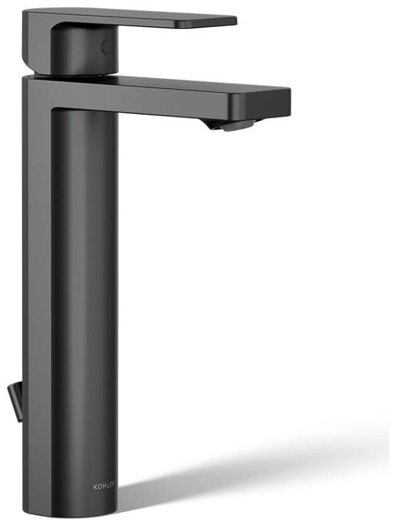 Parallel 0.5 GPM Single Hole Bathroom Faucet with Pop-Up Drain Assembly