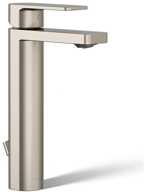 Parallel 0.5 GPM Single Hole Bathroom Faucet with Pop-Up Drain Assembly