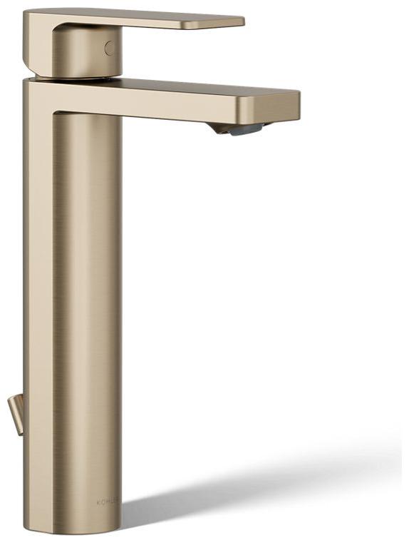 Parallel 0.5 GPM Single Hole Bathroom Faucet with Pop-Up Drain Assembly
