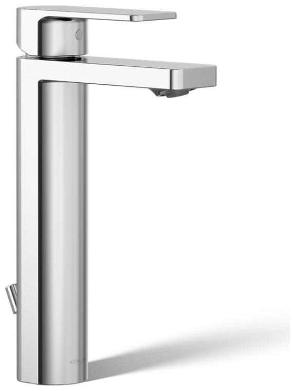 Parallel 0.5 GPM Single Hole Bathroom Faucet with Pop-Up Drain Assembly