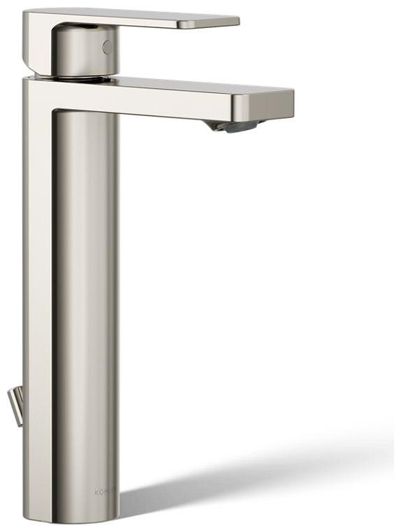 Parallel 0.5 GPM Single Hole Bathroom Faucet with Pop-Up Drain Assembly