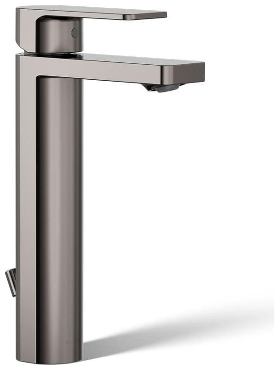 Parallel 0.5 GPM Single Hole Bathroom Faucet with Pop-Up Drain Assembly