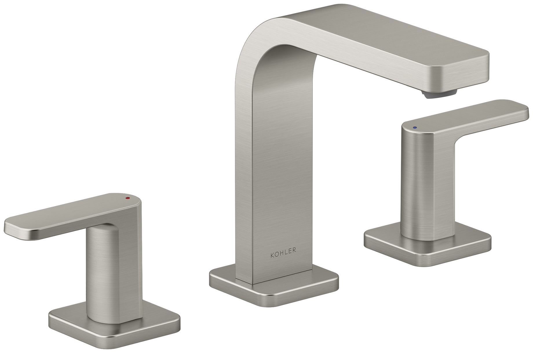 Parallel 1.2 GPM Widespread Bathroom Faucet with Pop-Up Drain Assembly