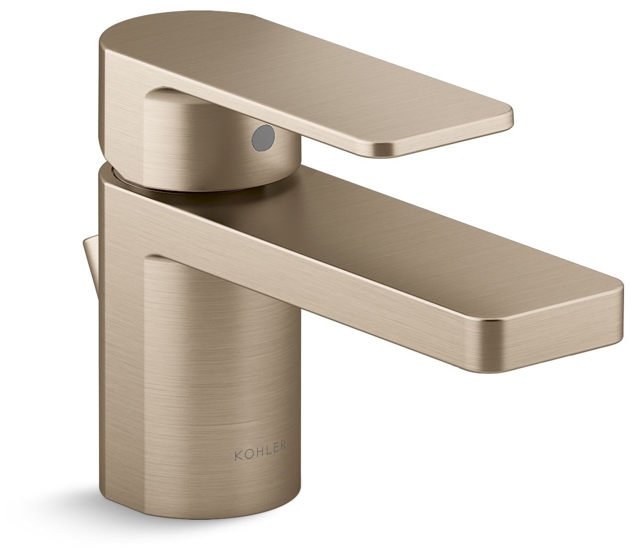 Parallel 0.5 GPM Single Hole Bathroom Faucet with Pop-Up Drain Assembly