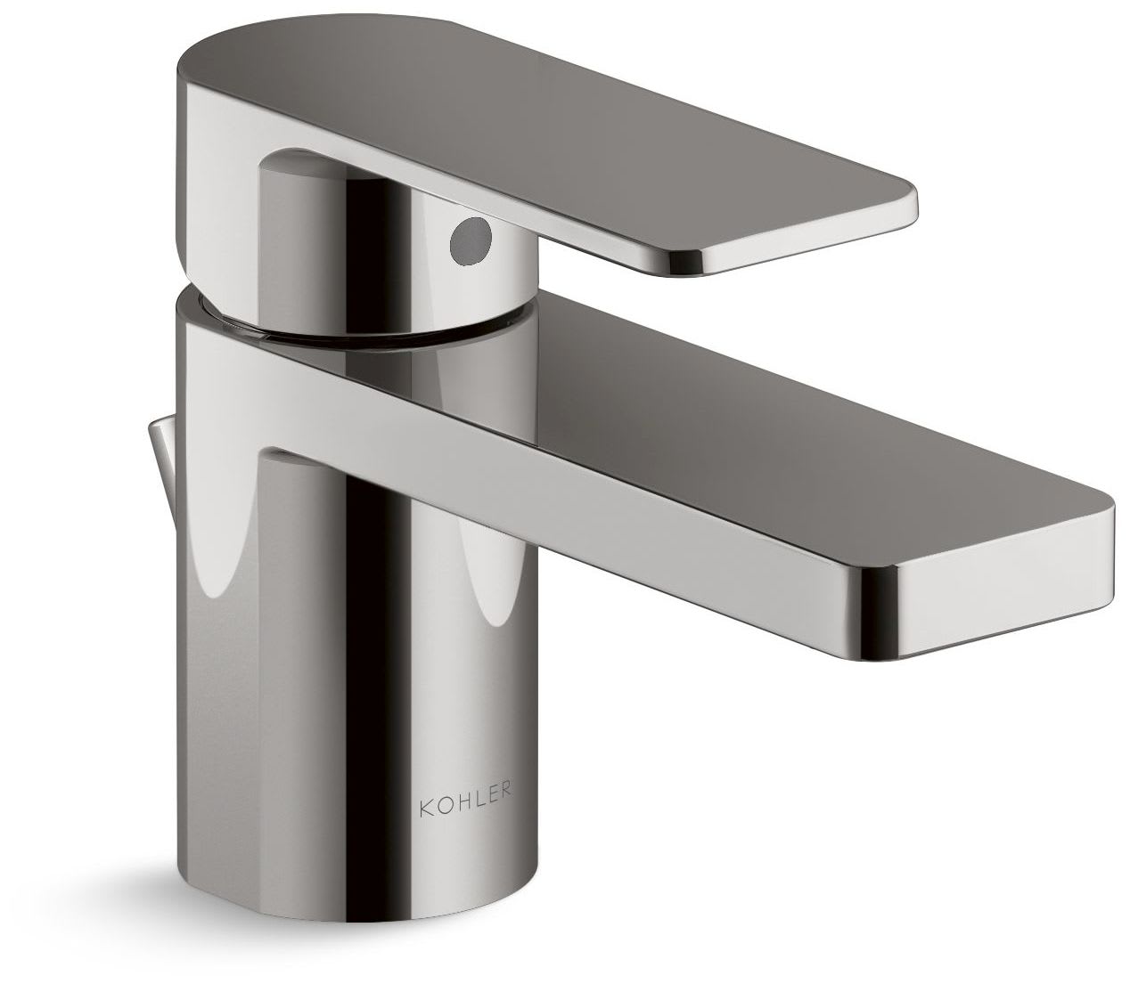 Parallel 0.5 GPM Single Hole Bathroom Faucet with Pop-Up Drain Assembly