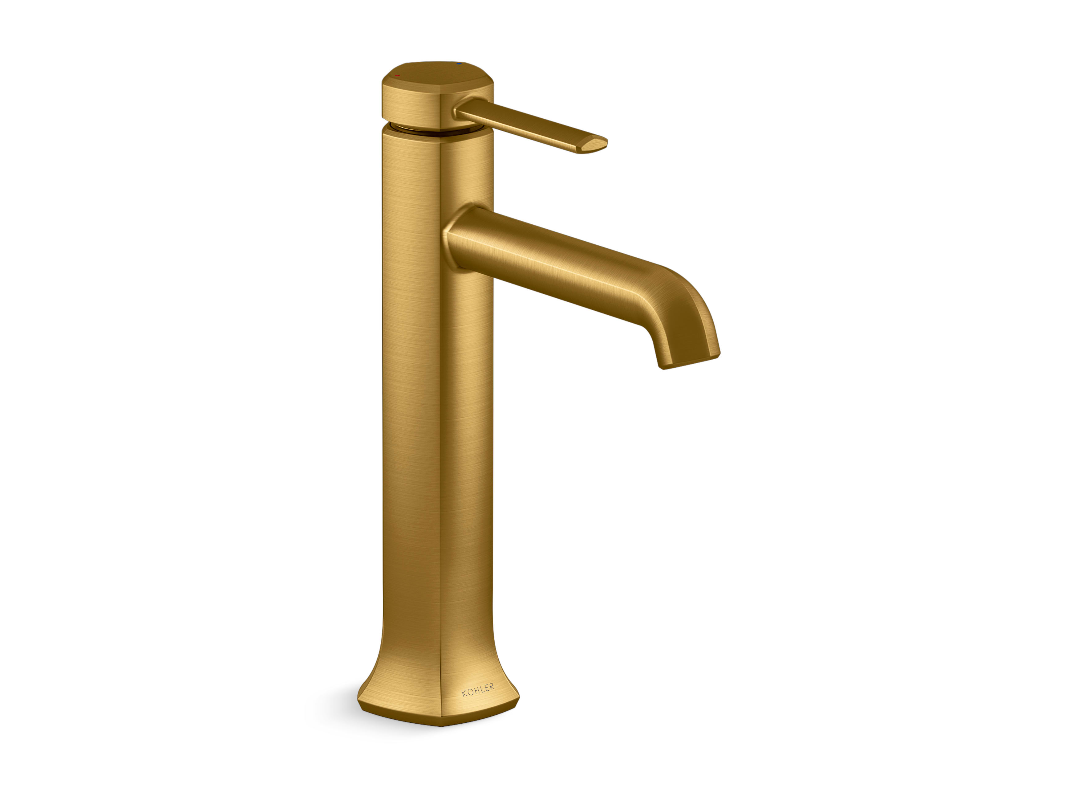 Occasion 1.2 GPM Vessel Single Hole Bathroom Faucet with Touch-Activated Drain