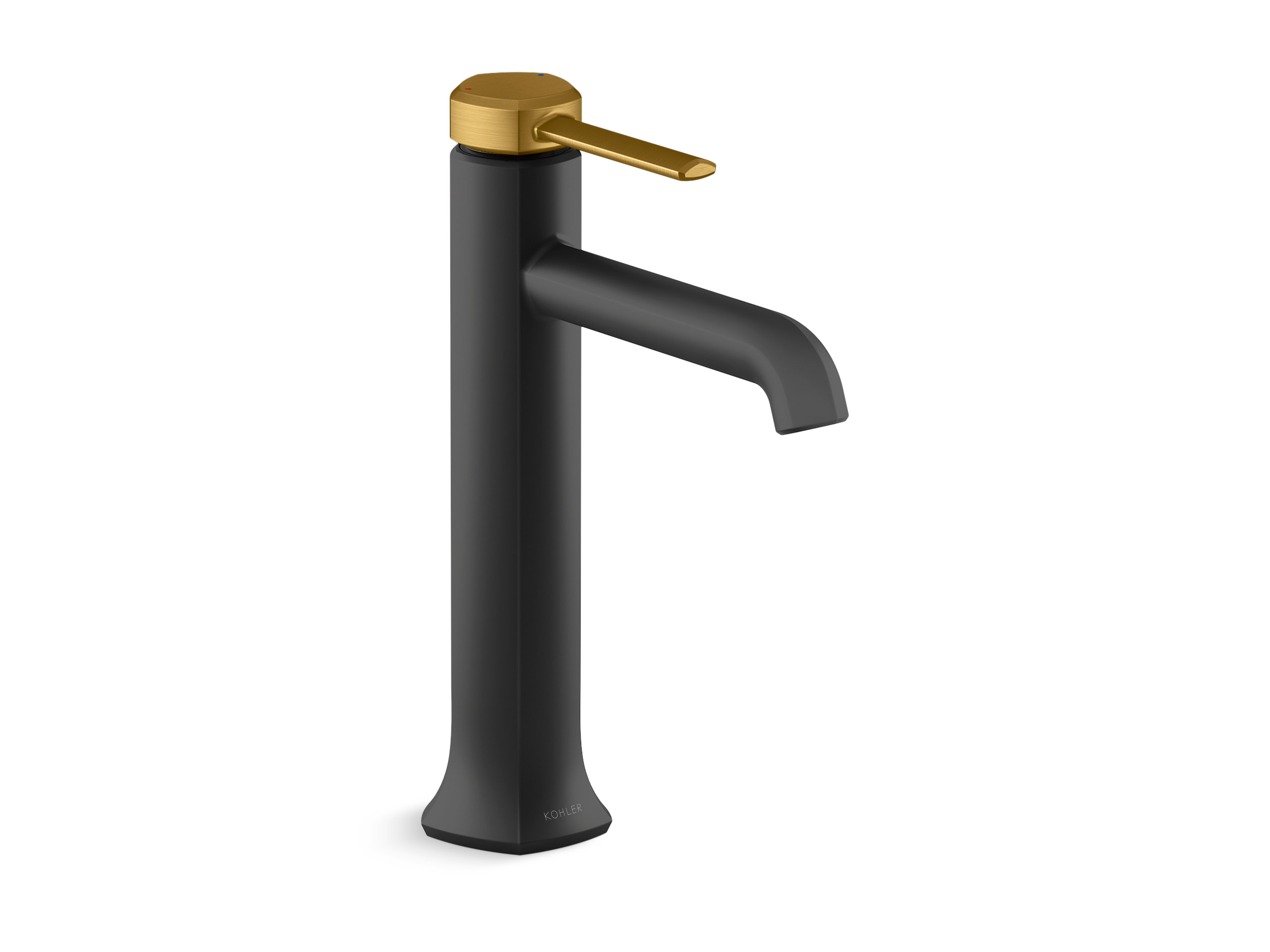 Occasion 1.2 GPM Vessel Single Hole Bathroom Faucet with Touch-Activated Drain