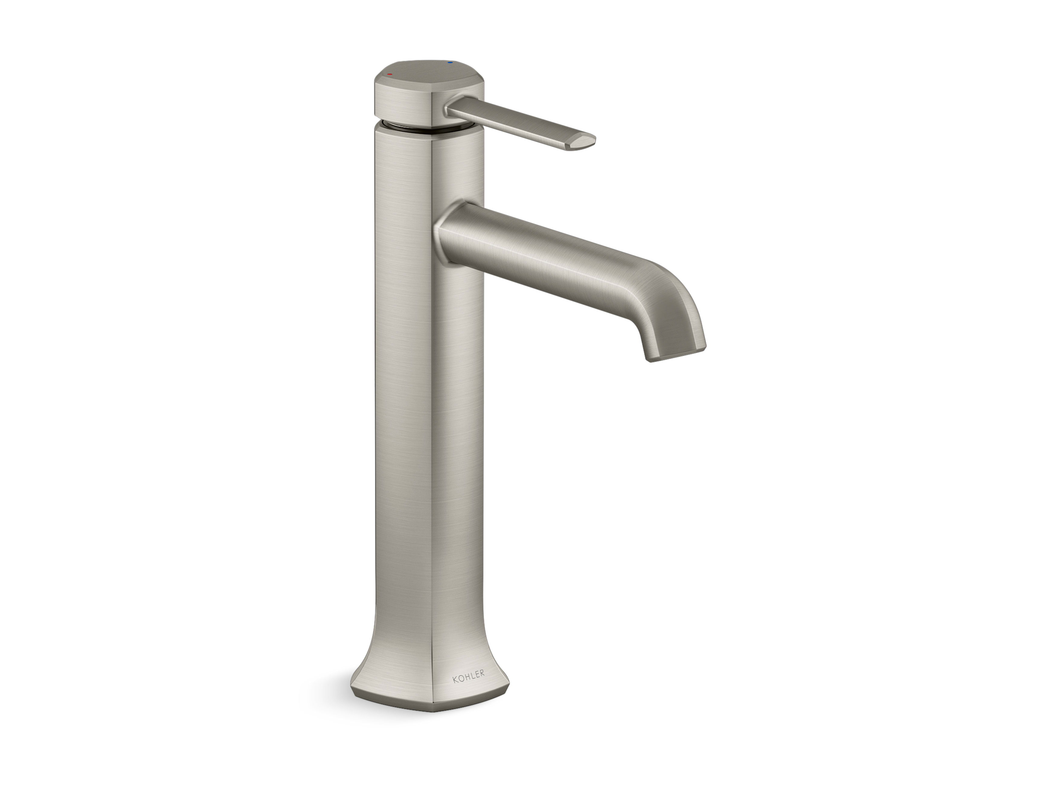 Occasion 1.2 GPM Vessel Single Hole Bathroom Faucet with Touch-Activated Drain
